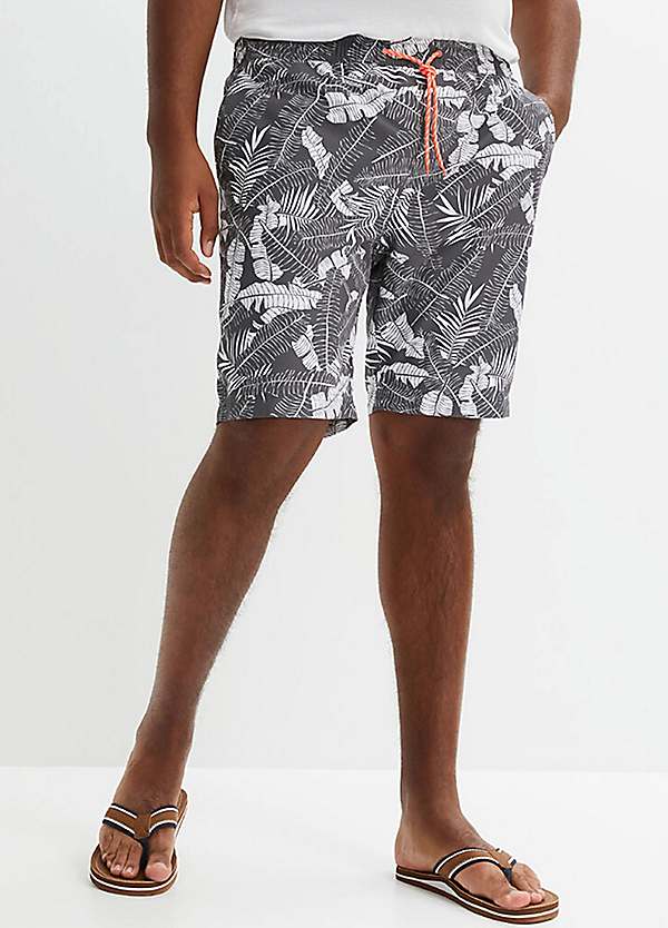 Leaf Print Swim Shorts