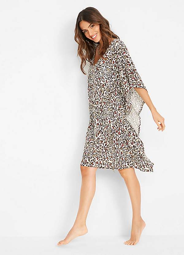 leopard print kaftan