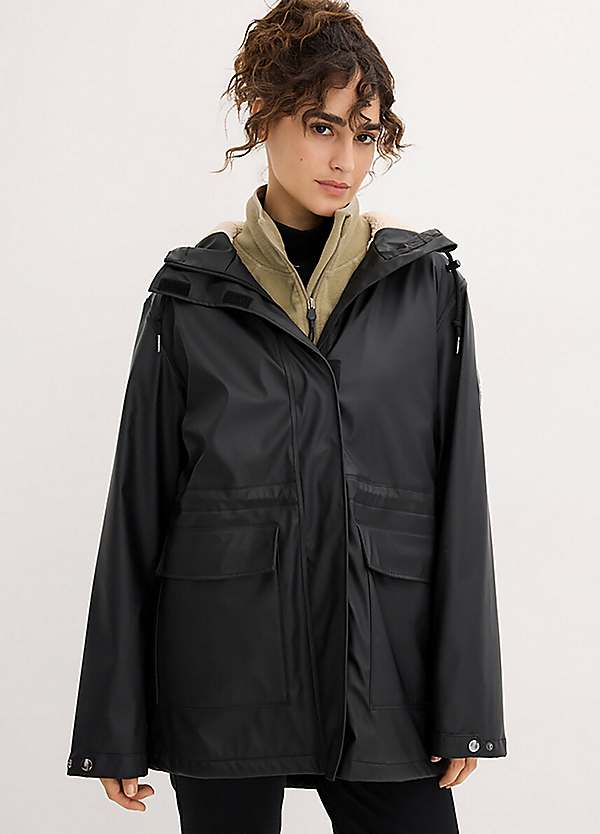 bonprix Lined Waterproof Rain Jacket