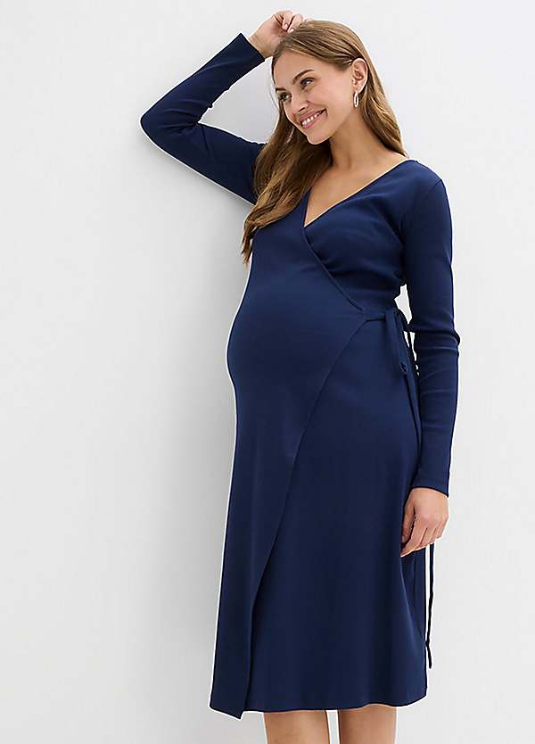 Maternity Wrap Jersey Dress by bonprix | bonprix