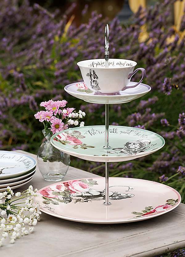 Alice in wonderland cake stand best sale