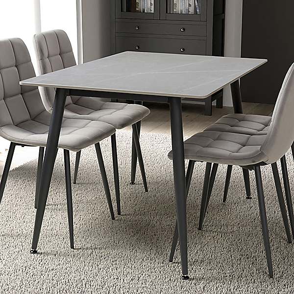 Gray small store dining table