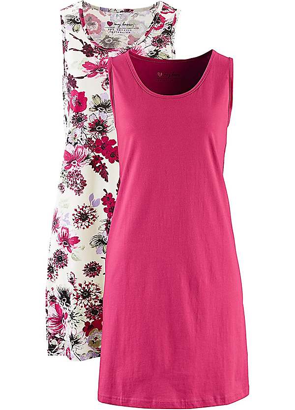 Pack Of 2 Essential A-Line Jersey Mini Dresses by bonprix | bonprix