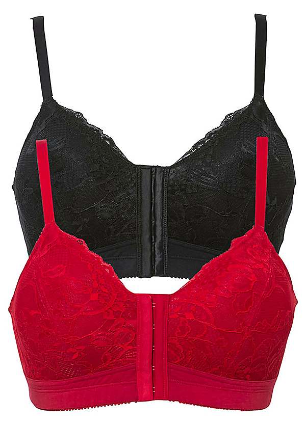 Z-O2-2 Euro  BPC Red Cotton Underwired Full Coverage Bras W/ Padded  Straps