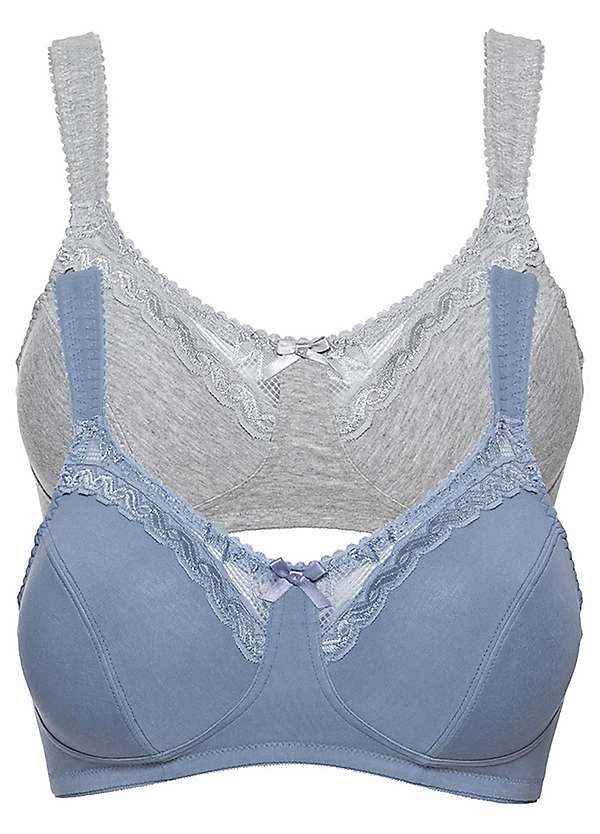 Comfort Non-Wired Lace Bra 2 Pack