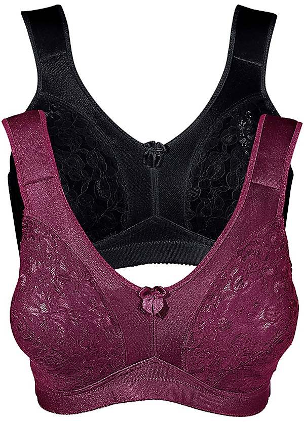 Pack of 2 Lace Bras by bpc selection