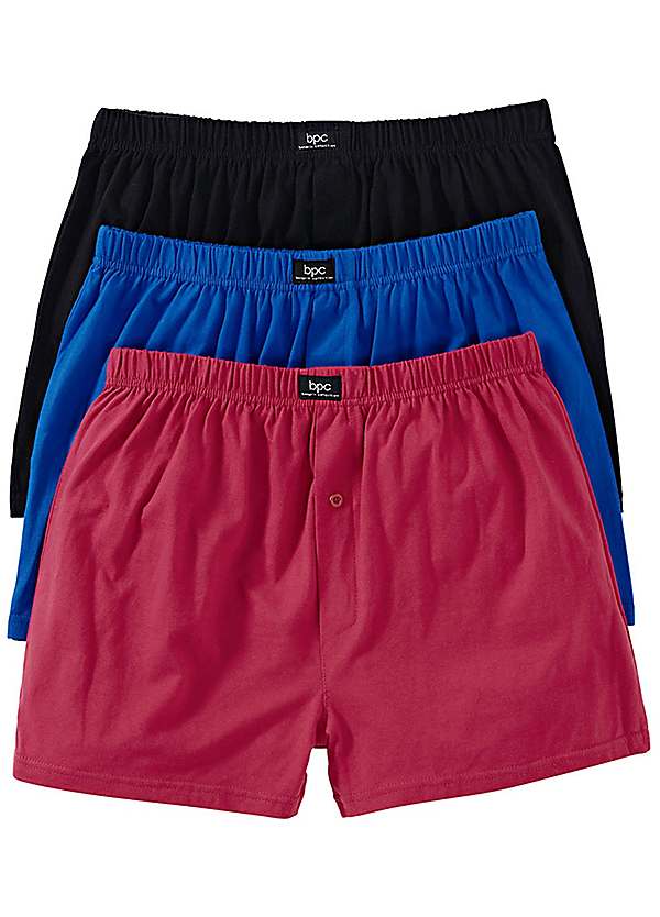 MioRalini 12 or 6 Mens Soft Cotton Boxershorts Multicolored with and Without Button and Fly 