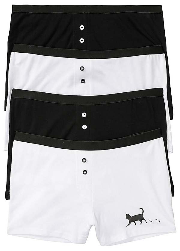 Pack of 4 Girlie Boxers by bonprix