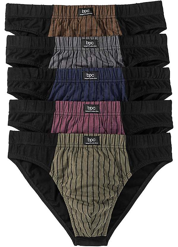 Pack of 5 Striped Men s Briefs by bonprix bonprix