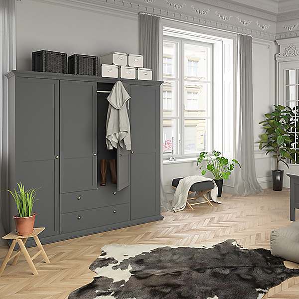 Paris wardrobe clearance grey