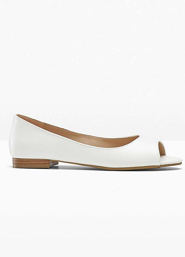 Peeptoe Ballet Pumps by bonprix | bonprix