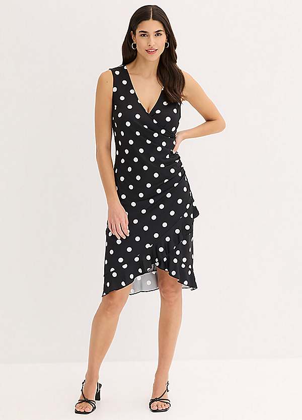 polka dot jersey dress Boden Women's Camilla Smocked Jersey Dress in Blue main image 0