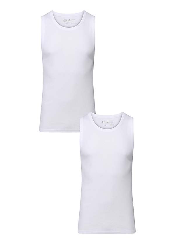 Plain sale white vest