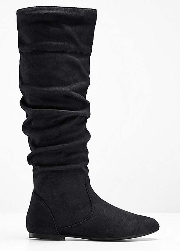 Pull-On Slouchy Boots by bpc selection 