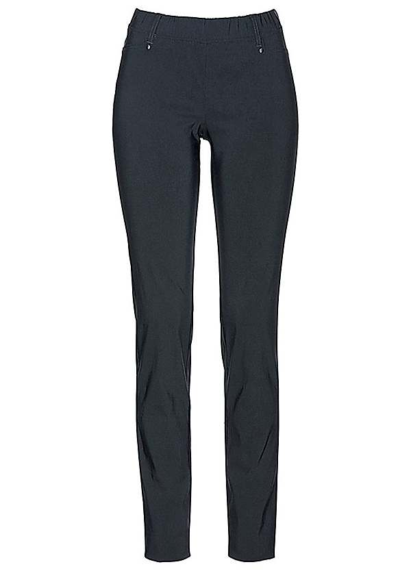 Bpc Bonprix Collection Women's Trousers W 28 in Blue Cotton with