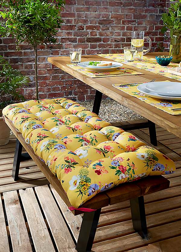 Garden Furniture Seat Pads Outdoor High Back Chair Cushion Seat