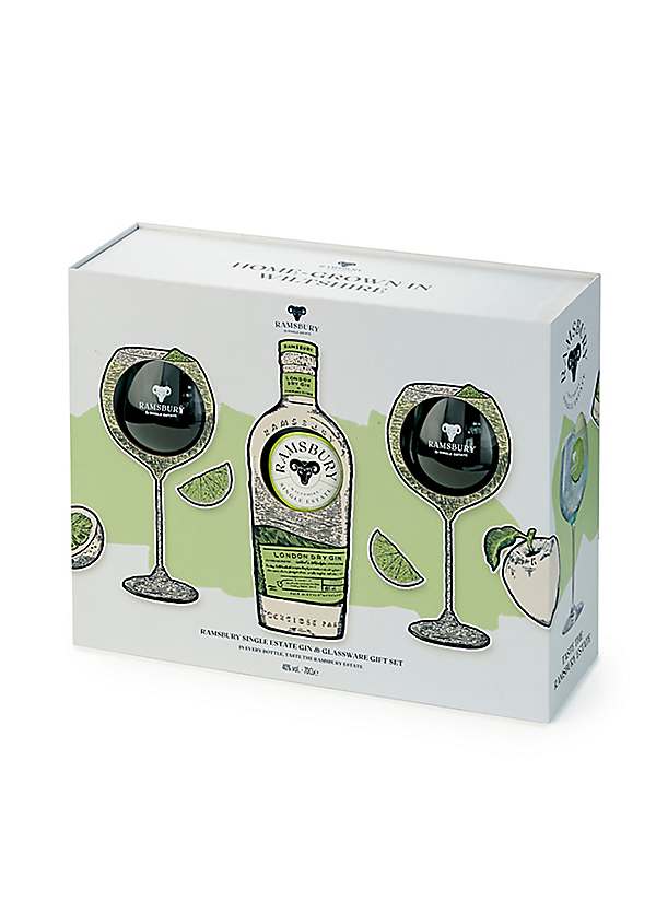 Ramsbury Gin 70Cl Gift Pack with X Copa Balloon Glasses bonprix