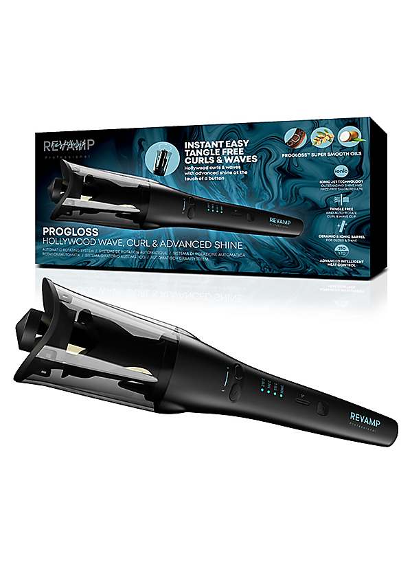 Rotating shop hair curler