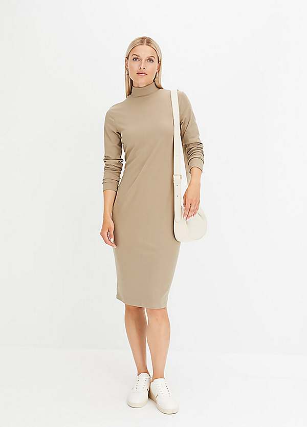 bonprix Ribbed Jersey Dress