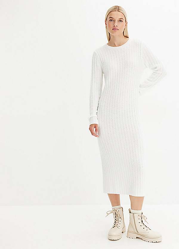 bonprix Ribbed Knit Jumper Dress