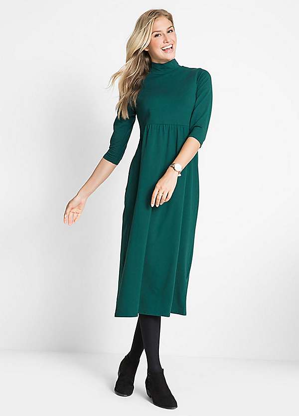roll neck maxi dress