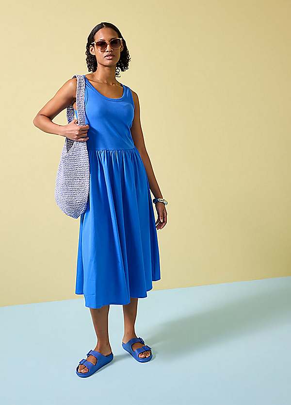 bonprix Sleeveless Midi Dress