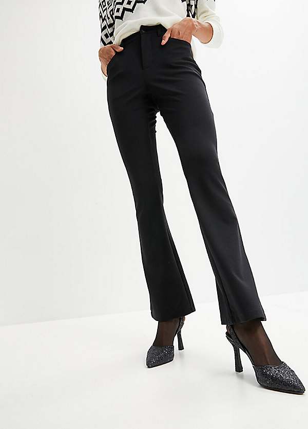 Flared hot sale smart trousers