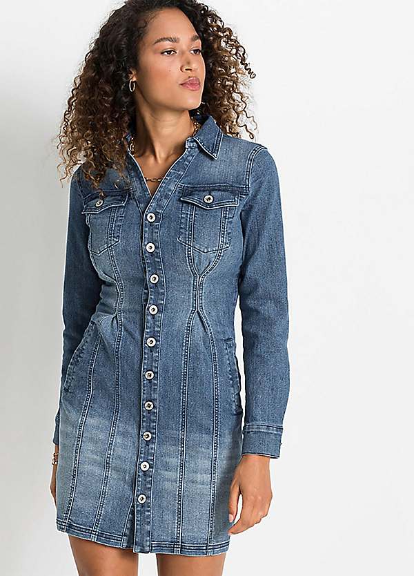 stone denim dress