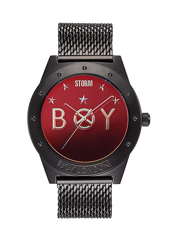 Storm Mens Boy Star Slate Lazer Red Watch by Storm London bonprix