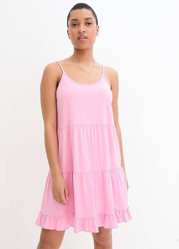 Pink swing dress hotsell