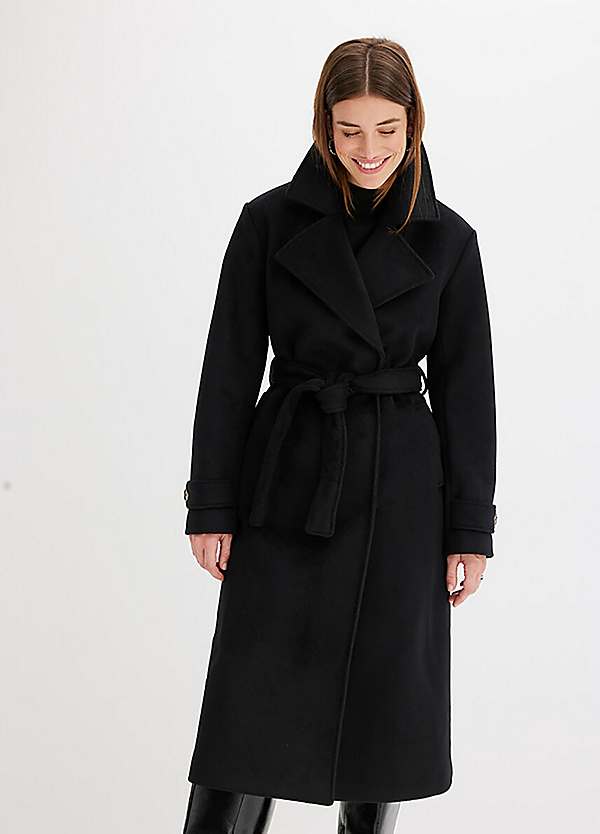 bonprix Tie Belt Winter Coat