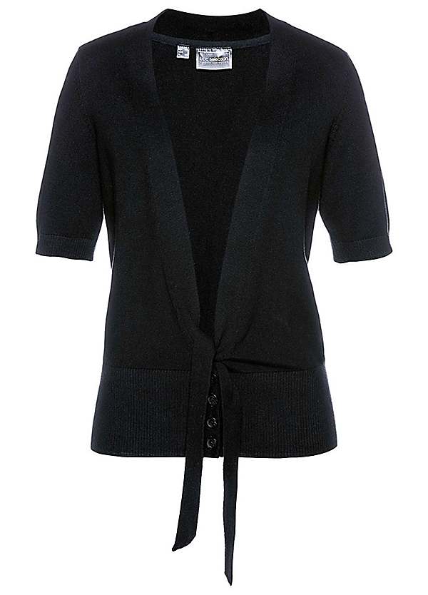 ivory tie front cardigan