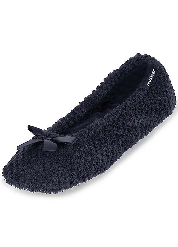 Ladies black best sale ballerina slippers