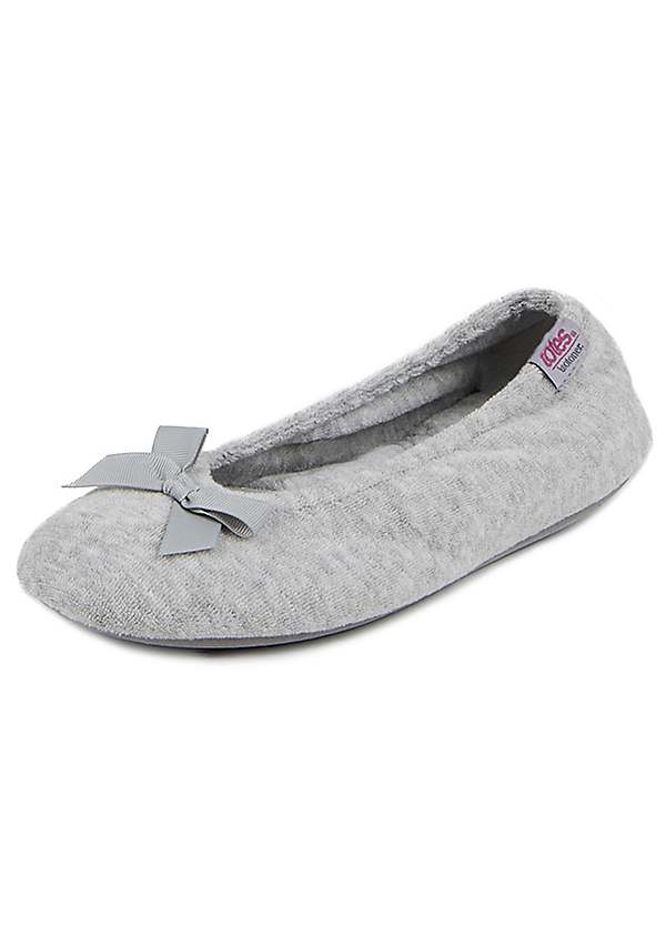 Gray on sale ballet slippers