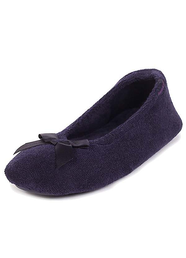 Isotoner terry ballet on sale slippers