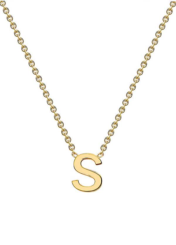 S initial store necklace gold