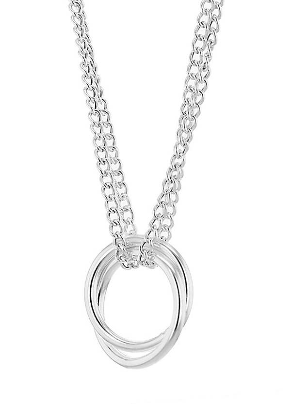 Silver clearance double chain