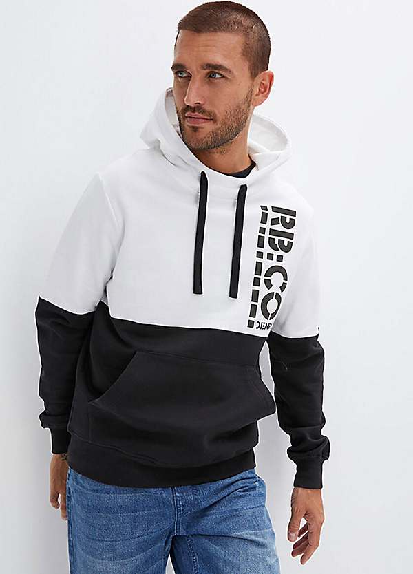 Two hot sale colour hoodie