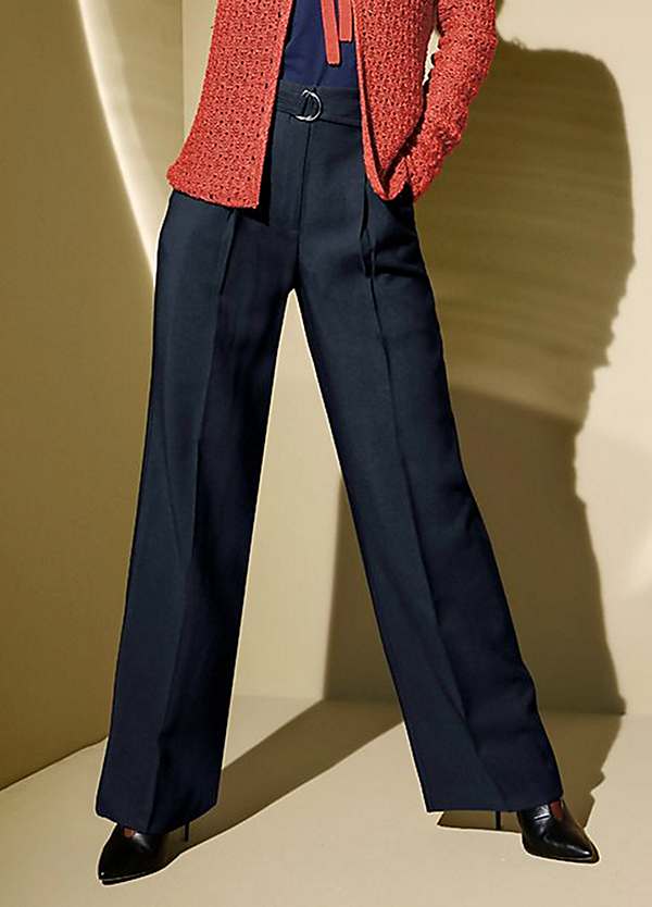 Wide leg polyester trousers Clearance
