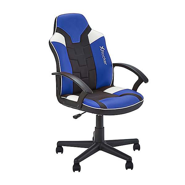 X Rocker Saturn Mid Back Wheeled Esport Gaming Chair Blue bonprix