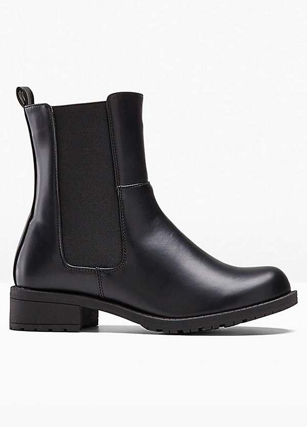 Zip Chelsea Heeled Boots by bonprix bonprix