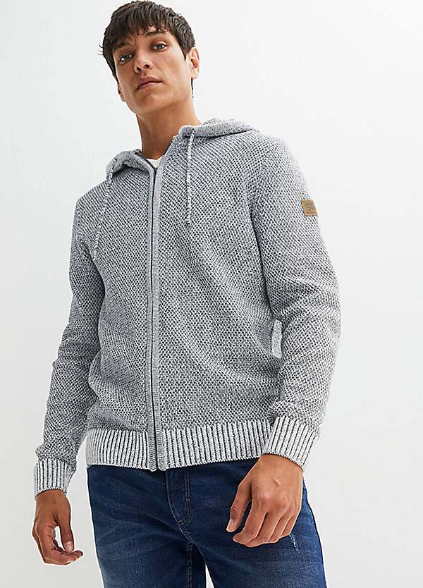 Men's cotton outlet blend hooded cardigan