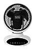 bonprix Black and Decker BXFD52009GB 9in Air Circulation Desk Fan with 5 Speeds Automatic 360° Oscillation - White