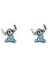 bonprix Disney Lilo & Stitch Sterling Silver Blue Enamel Stitch Stud Earrings
