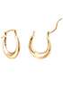 bonprix For You Collection 9ct Solid Gold Polished Creole Hoop Earrings
