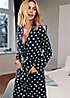 bonprix Jersey Spot Cotton Dressing Gown