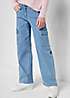 bonprix Kids Denim Cargo Jeans