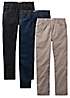 bonprix Kids Pack of 3 Elasticated Waist Trousers