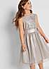 bonprix Kids Satin Embellished Dress