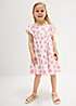 bonprix Kids Tiered Floral Jersey Dress
